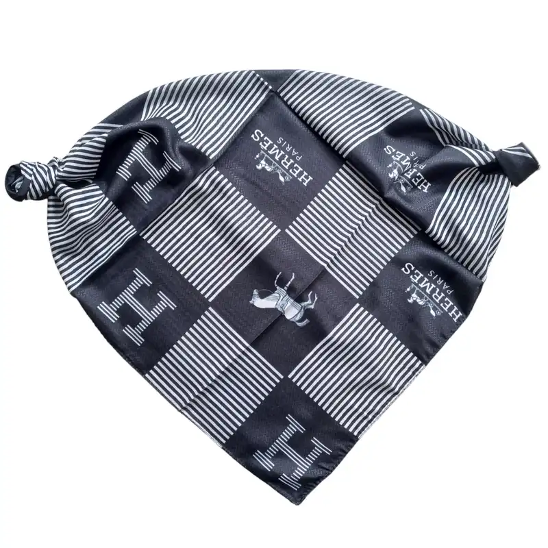 روسری زنانه مدل مینی نخی چهارخانه