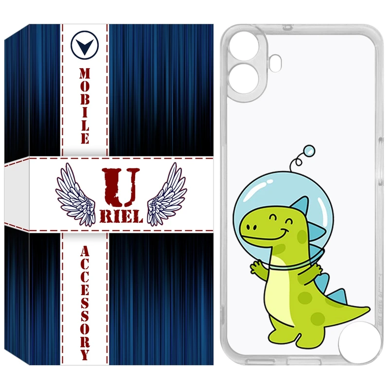 کاور یوریل مدل Clear کد 62 طرح دایناسور فضانورد مناسب برای گوشی موبایل ناتینگ فون Nothing CMF Phone 1