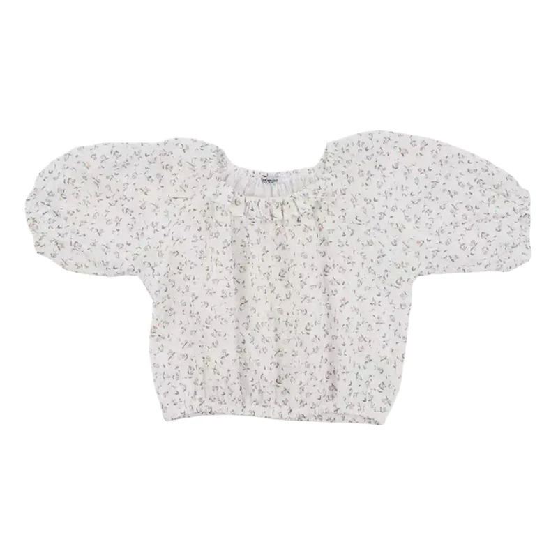 بلوز آستین کوتاه دخترانه مدل MDSS-CH0381