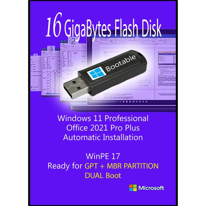 سیستم عامل Windows 11 Professional X64 + Office 2021 Pro Plus  نشر مایکروسافت
