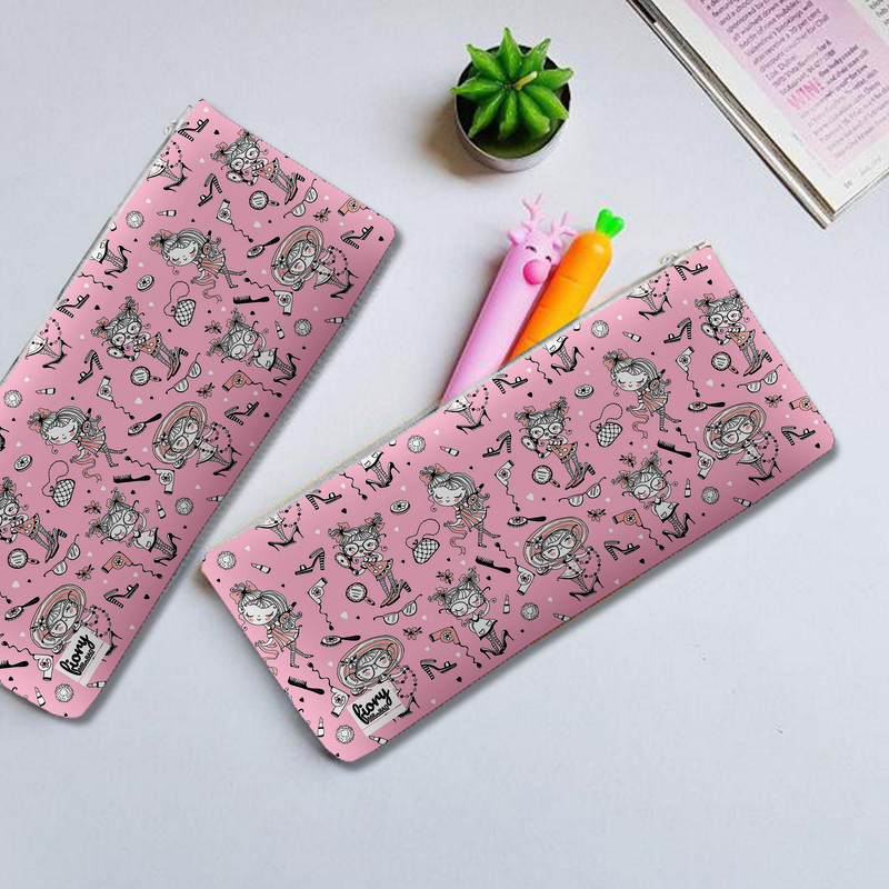 جامدادی مستر راد مدل دختر کیوت طرح میکاپ کد fiory 2029