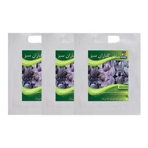 مجموعه بذر ریحان بنفش گلباران سبز بسته 3 عددی