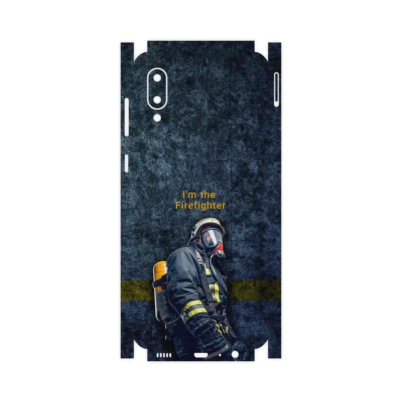 برچسب پوششی ماهوت مدل Firefighter-FullSkin مناسب برای گوشی موبایل سامسونگ Galaxy A02