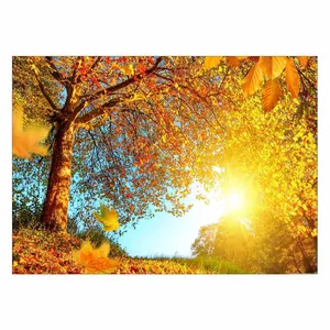 تابلو شاسی ونسونی طرح Fall Trees سایز 70 × 50 سانتی متر