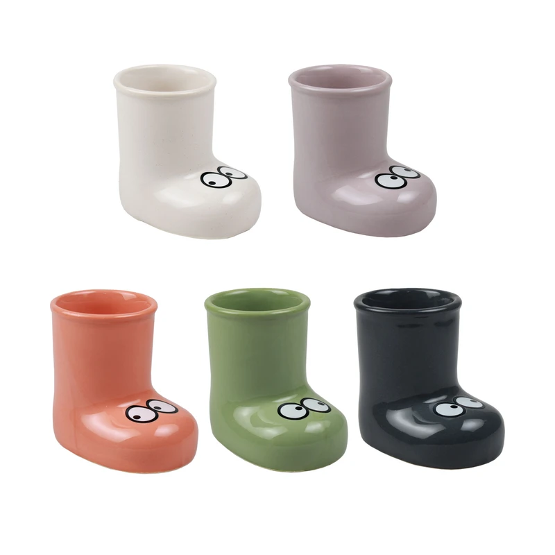 گلدان دکوری ایکاد مدل چکمه مجموعه 5 عددی