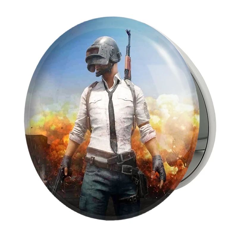 آینه جیبی خندالو طرح بازی پابجی PUBG مدل تاشو کد 3778 