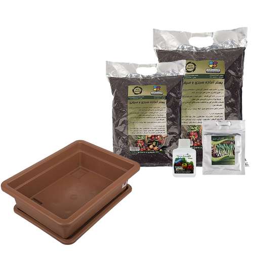 مجموعه کاشت سبزی پیازچه سفید گلباران سبز