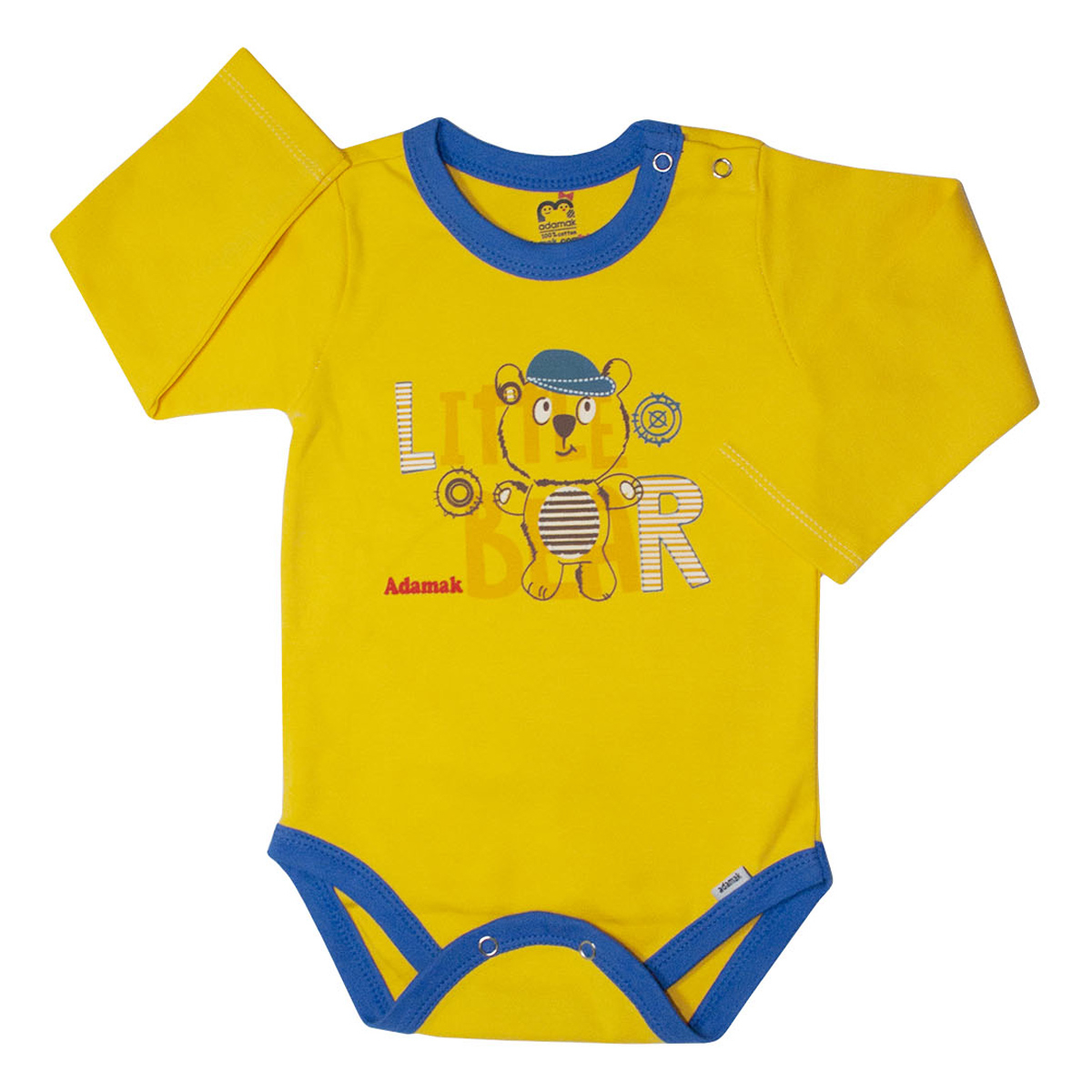 بادی آستین بلند نوزادی آدمک مدل Little Bear کد 03