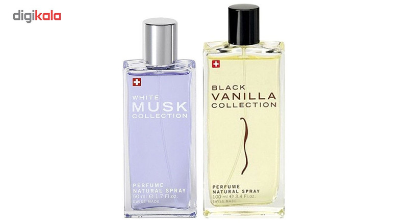 ادو پرفیوم زنانه استاویتا مدل White Musk حجم 50 میلی لیتر به همراه ادو پرفیوم استاویتا مدل Black Vanilla حجم 100 میلی لیتر