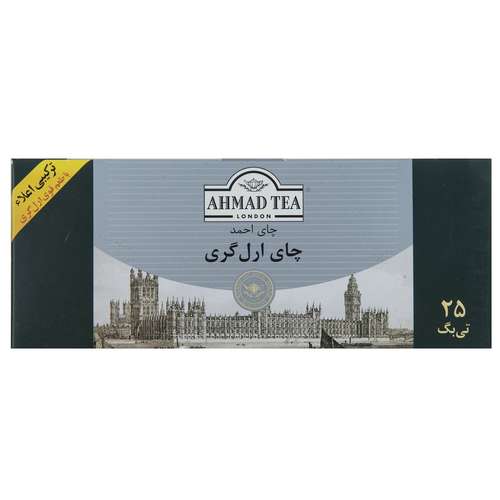 چای کیسه ای احمد مدل Earl Gray بسته 25 عددی