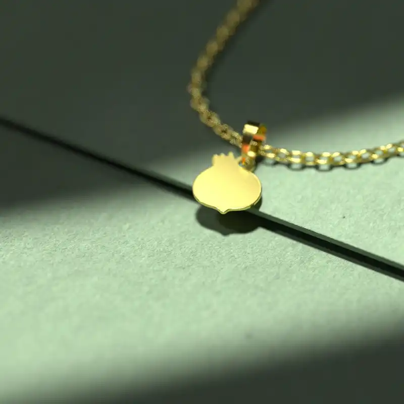 گردنبند طلا 18 عیار زنانه مدوپد مدل تربچه کد A3-1-1017