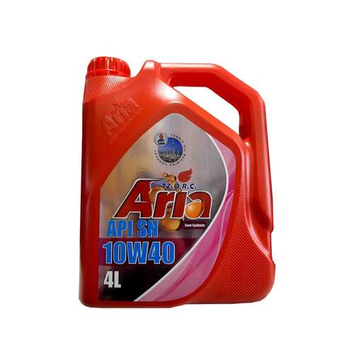 روغن موتور خودرو آریا مدل 10W-40 SN حجم 4 لیتر