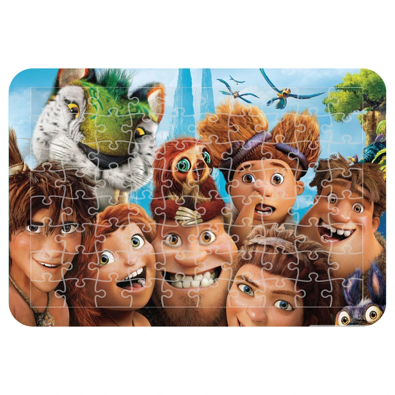 پازل 54 تکه اطلس آبی طرح کارتون غارنشینان  مدل P1822