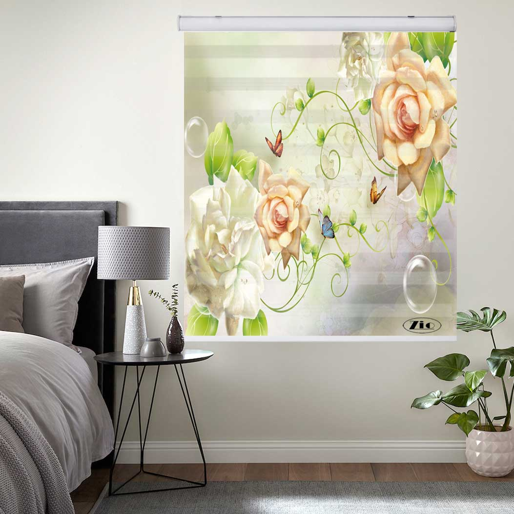 پرده زبرا زیو کد 3D1323 سایز 150x150 سانتی متر