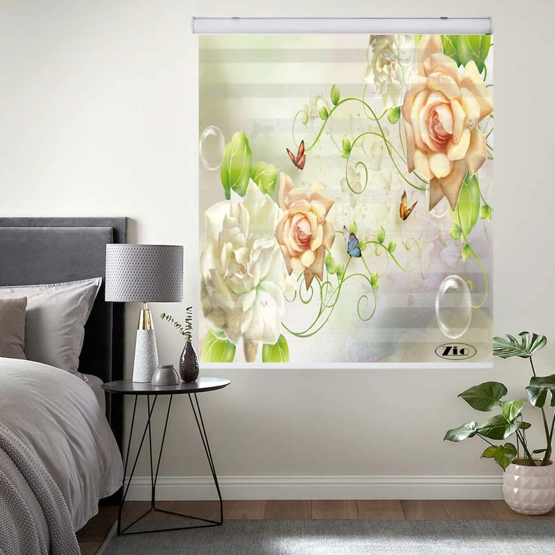 پرده زبرا زیو کد 3D1323 سایز 150x150 سانتی متر