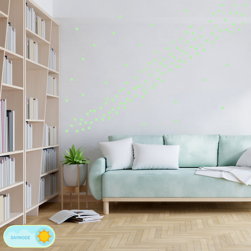 استیکر هیمیا مدل شب تاب طرح ستاره 50 عددی