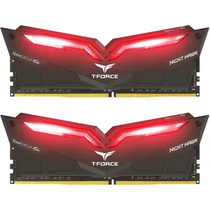 رم دسکتاپ DDR4 دو کاناله 3200 مگاهرتز CL16 تیم گروپ مدل T-Force Night Hawk ظرفیت 16 گیگابایت