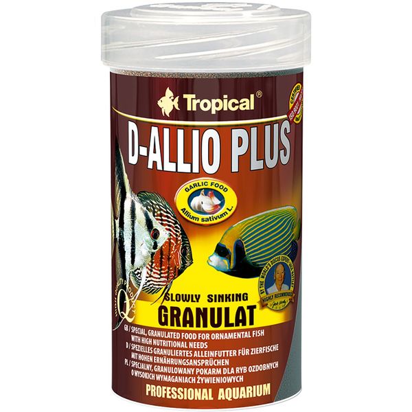 غذای ماهی تروپیکال مدل D- Allio Plus Granulat وزن150 گرم