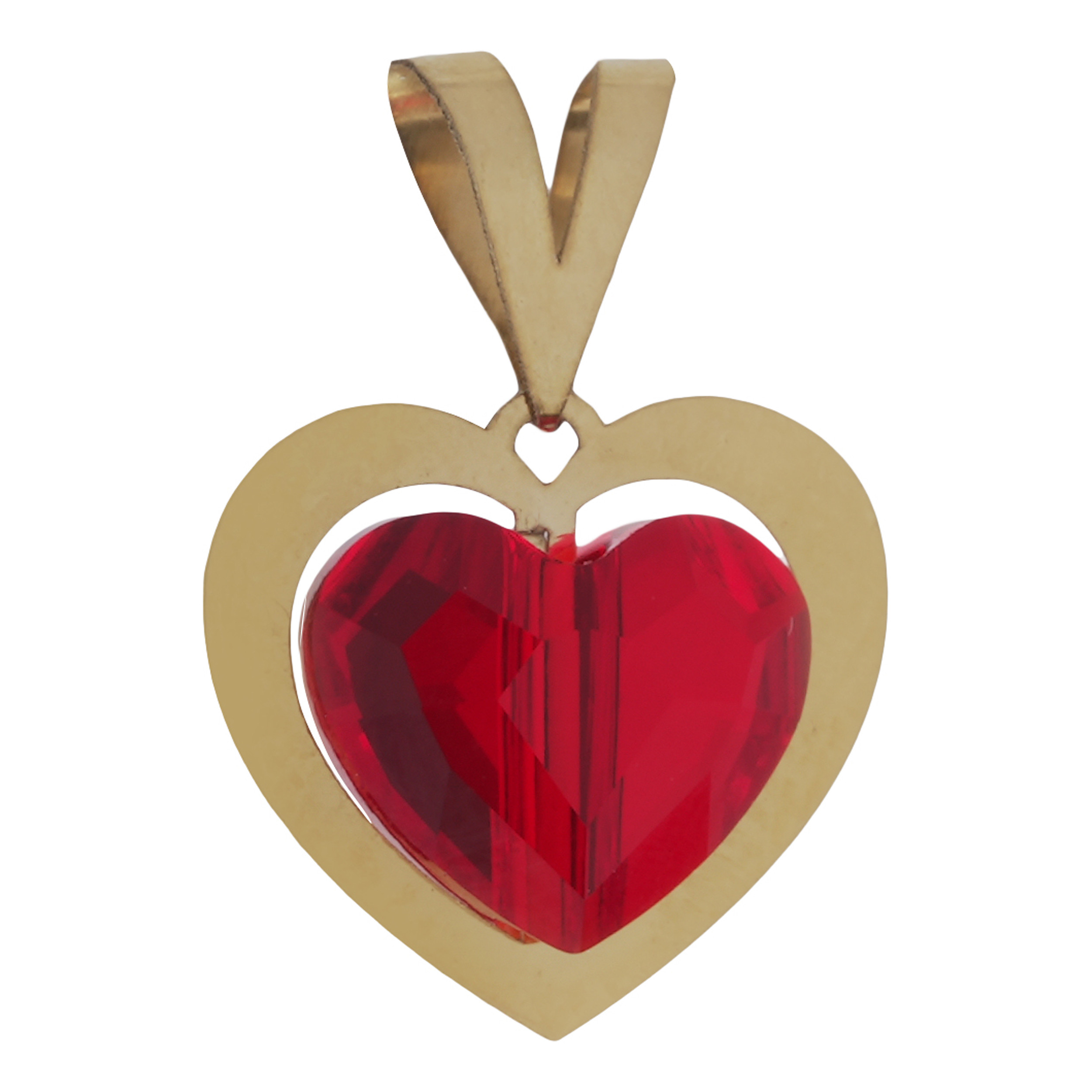 آویز گردنبند طلا 18 عیار زنانه ناریا مدل A-01 آویز گردنبند طلا 18 عیار زنانه ناریا مدل A-01