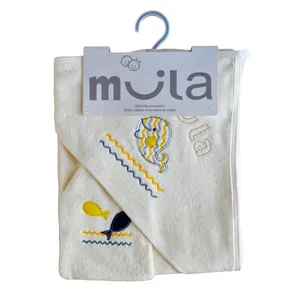 ست حوله نوزاد مدل mila مجموعه 2 عددی