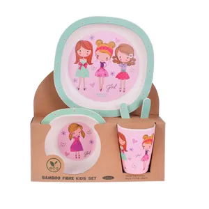 ظرف غذای  5 تکه کودک مدل GIRLS
