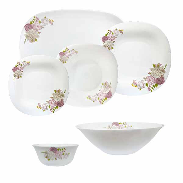 سرویس غذاخوری 26 پارچه 6 نفر لومینارک مدل یاس