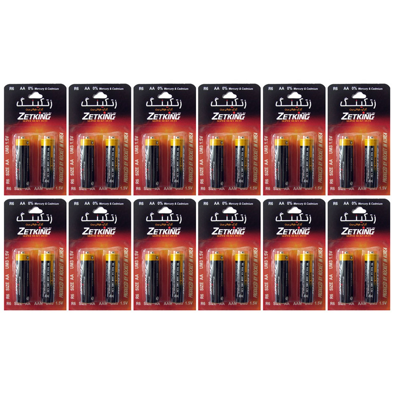 باتری قلمی زتکینگ مدل Super Heavy Duty بسته 24 عددی
