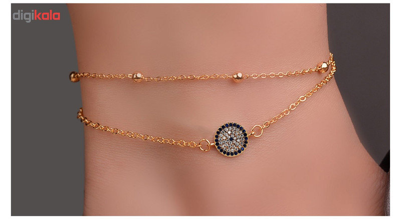 پابند شهر شیک طرح دو رج دارای نماد چشم نظر مدل P510-2