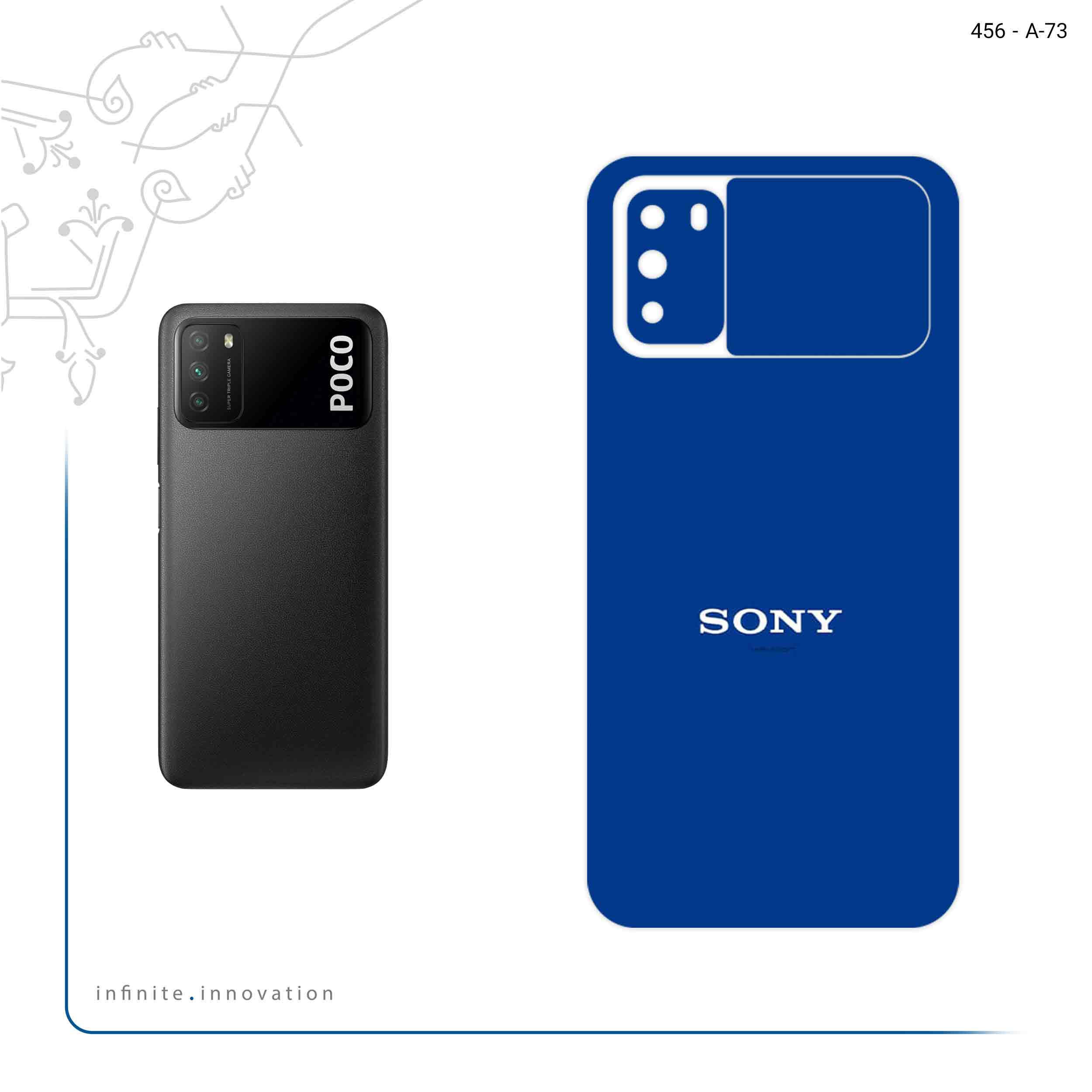برچسب پوششی ماهوت مدل Sony مناسب برای گوشی موبایل شیائومی Poco M3