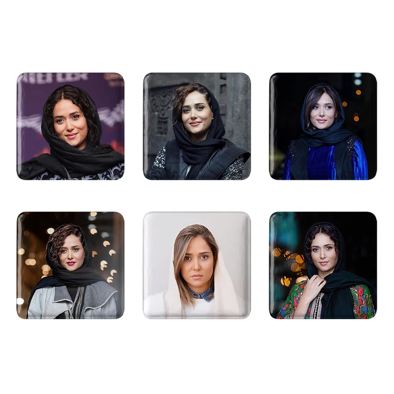 مگنت خندالو مدل پریناز ایزدیار کد 376A مجموعه 6 عددی