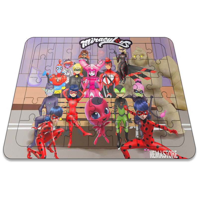 پازل 35 تکه نمااستور طرح دختر کفشدوزکی کد 1039