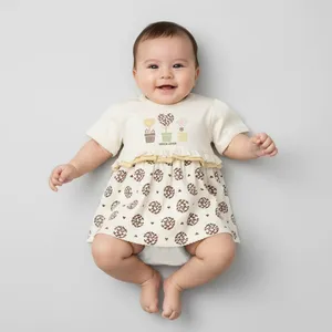 پیراهن نوزادی پی اند ای مدل 250615-1