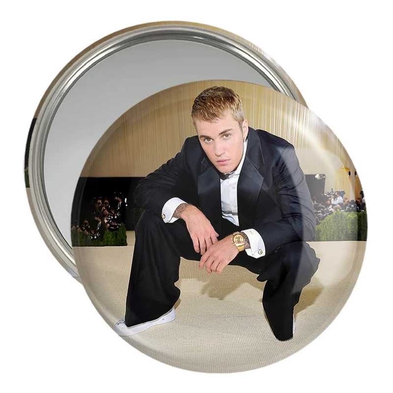 آینه جیبی خندالو مدل جاستین بیبر Justin Bieber  کد 19028