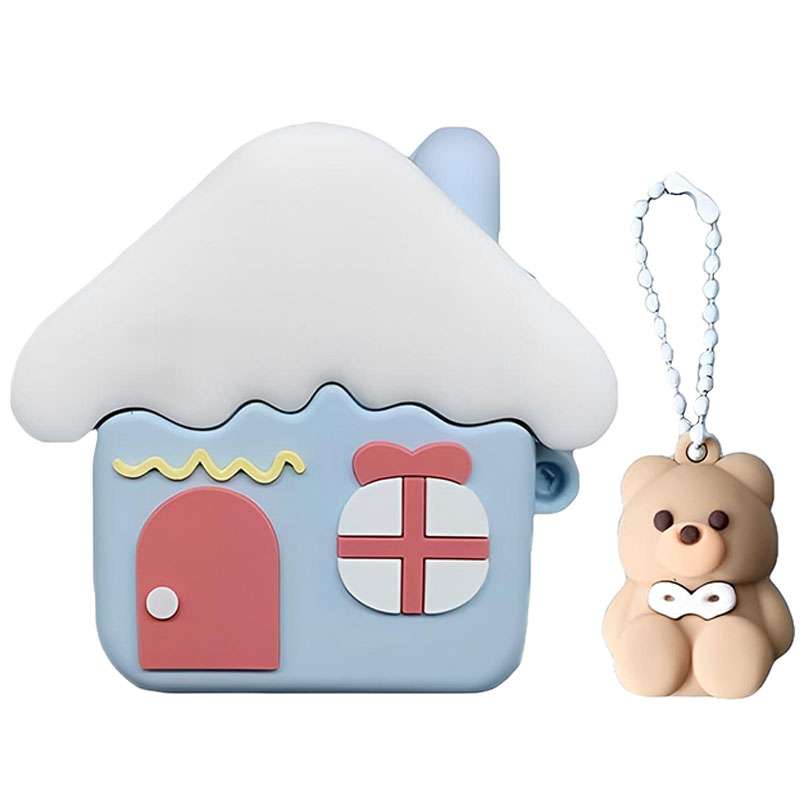 کاور مسیر طرح Cute House مناسب برای کیس اپل ایرپاد 4 / 4ANC به همراه آویز