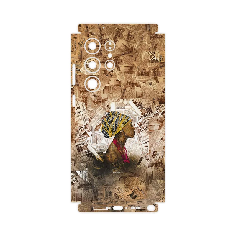 برچسب پوششی ماهوت مدل Collage of African Women-FullSkin مناسب برای گوشی موبایل سامسونگ Galaxy S23 Ultra