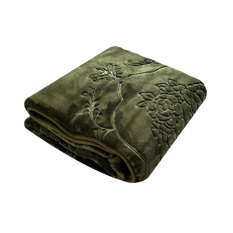 پتو نرمین طرح گل برجسته سایز 220x160 سانتی متر