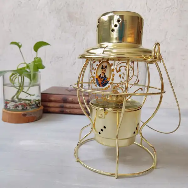 چراغ فانوس برنجی مدل خرچنگی کد ZH277.2