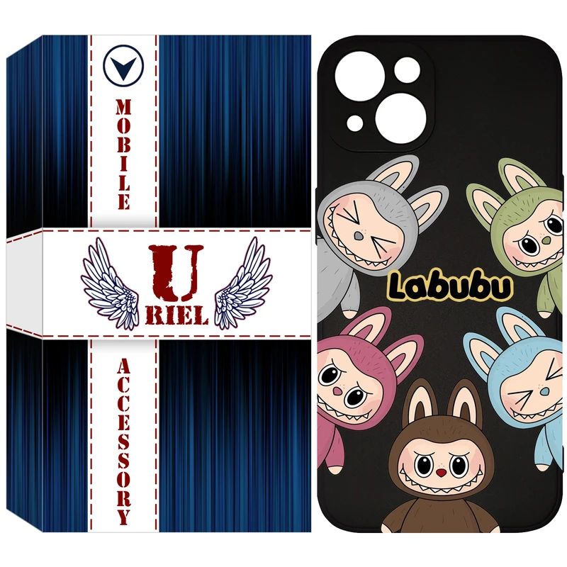 کاور یوریل مدل KSH کد 102 طرح عروسک لبوبو مناسب برای گوشی موبایل اپل iPhone 13