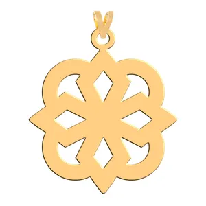 آویز گردنبند طلا 18 عیار زنانه فرشته مدل اسلیمی WNL-000033