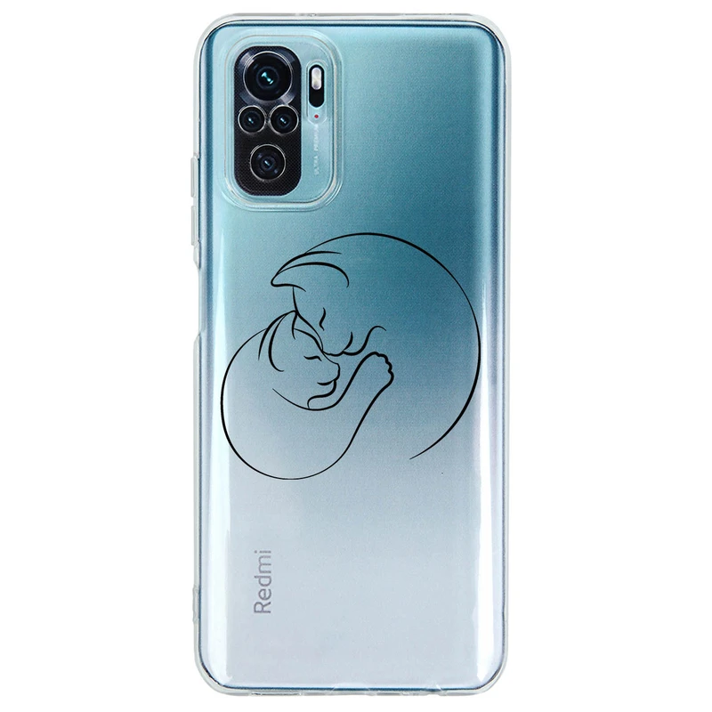 کاور مگافون طرح گربه مدل C61-B مناسب برای گوشی موبایل شیائومی Redmi Note 10 4G / 10S 4G