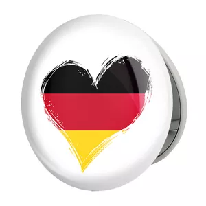 آینه جیبی خندالو طرح پرچم آلمان مدل تاشو کد 20648 