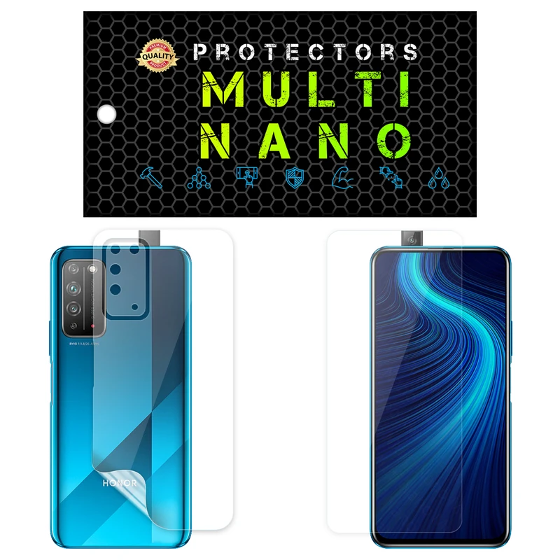  محافظ صفحه نمایش مولتی نانو مدل X-SFT مناسب برای گوشی موبایل آنر X10 5G به همراه محافظ پشت