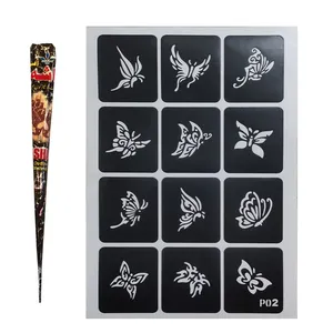 شابلون تتو و حنا طراحی کد kz1