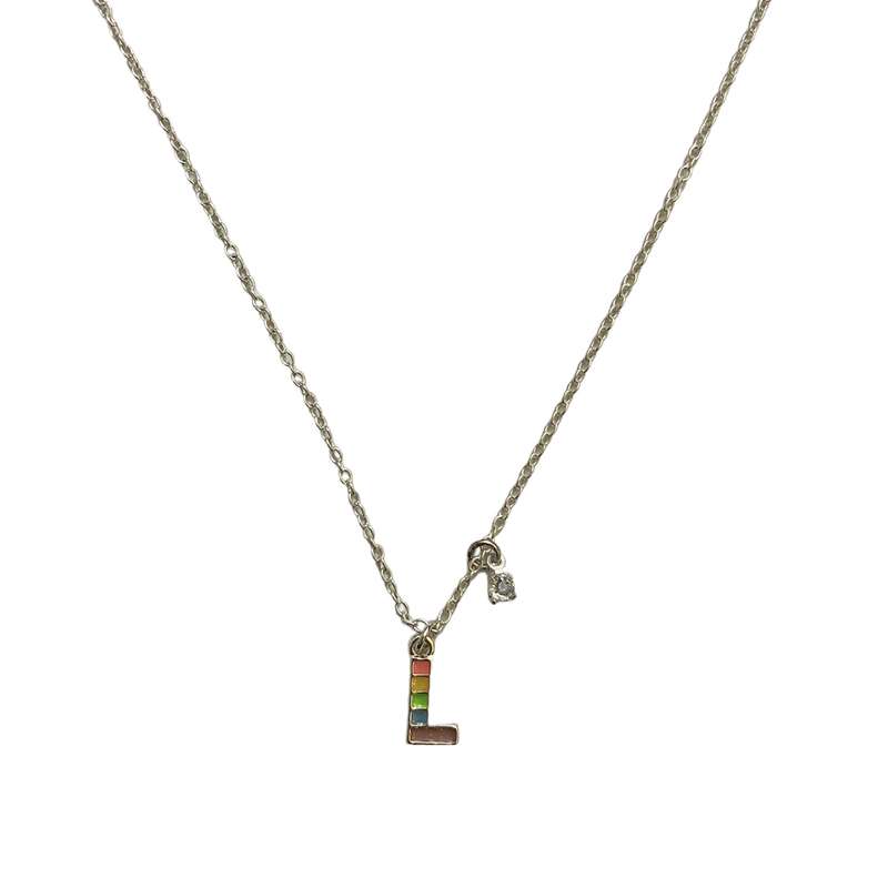 گردنبند دخترانه مدل حروف حرف L گردنبند دخترانه مدل حروف حرف L