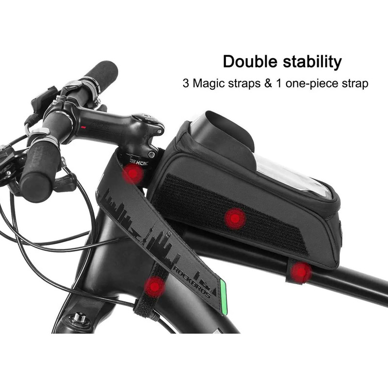 کیف جلوی فرمان دوچرخه راک براس مدل handlebar bag کد 2049