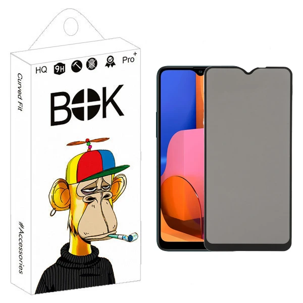 محافظ صفحه نمایش حریم شخصی بوک مدل Privacy مناسب برای گوشی موبایل سامسونگ Galaxy A20s