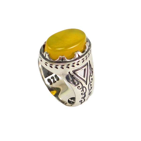 انگشتر نقره مردانه پارلا گوهر کد 3781