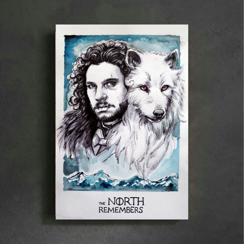 تابلو شاسی مدل جان اسنو گیم اف ترونز (Game of Thrones) کد FMO94