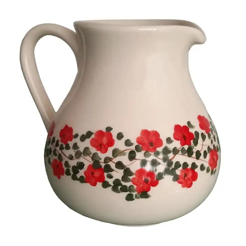 پارچ سفالی مدل گل