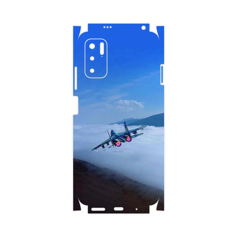 برچسب پوششی ماهوت مدل Fighter plane Su27-FullSkin مناسب برای گوشی موبایل شیائومی Redmi Note 10 5G